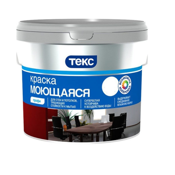 Текс краска Моющаяся Профи А 0,9 л